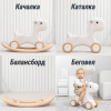Лошадка-качалка-беговел UNIX Kids бежевый