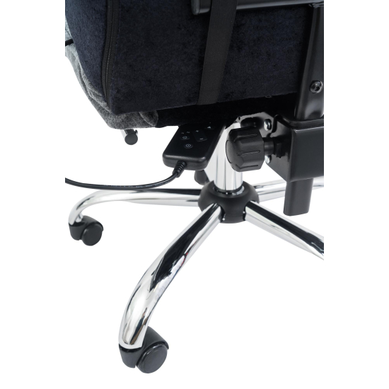 Вибромассажное кресло Calviano Amarone Black-Grey plush