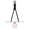Баскетбольная стойка стационарная UNIX Line B-Stand-PC 72"x42" (180 х 105 см) R45 H230-305 см