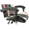 Вибромассажное кресло Calviano ASTI ULTIMATO black/white/red