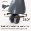 Стул для кормления UNIX Kids Classic / Классик серый