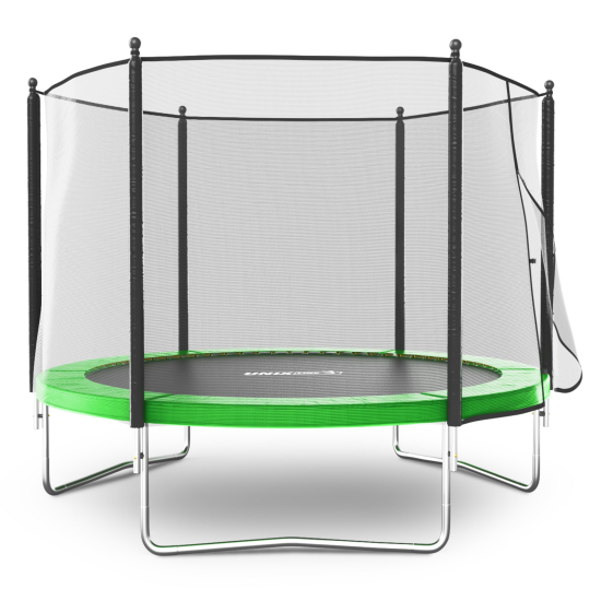 Батут UNIX Line Simple 10 ft (305 см) с внешней защитной сеткой, зеленый
