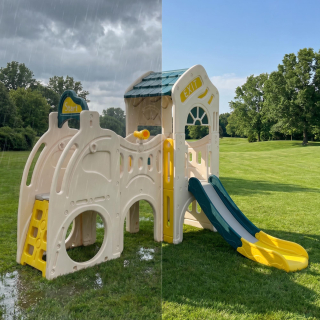 Игровой комплекс UNIX Kids Playhouse / Игровой домик с горкой