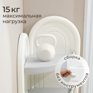 Стеллаж UNIX Kids Corner угловой серый