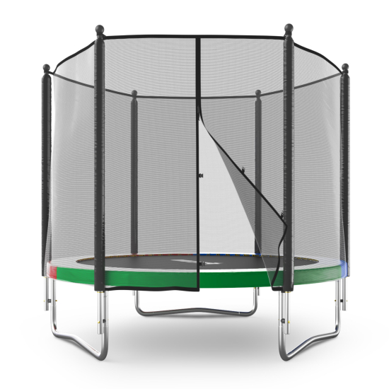 Батут UNIX Line Simple 8 ft (244 см) с внешней защитной сеткой, цветной