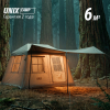 Надувная палатка UNIX Camp Vega 3х2 зеленый (+ навес)