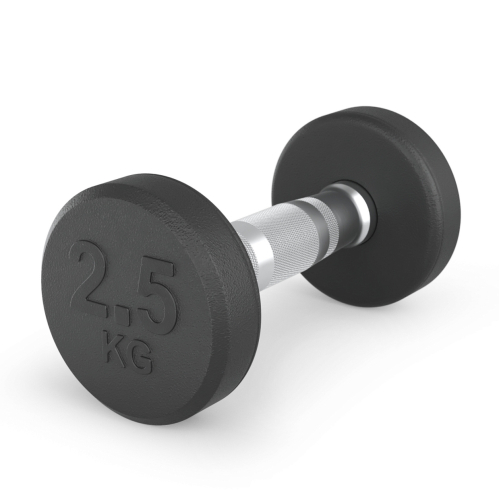 Гантель UNIX Fit PRO круглая обрезиненная 2,5 кг, 2 шт.