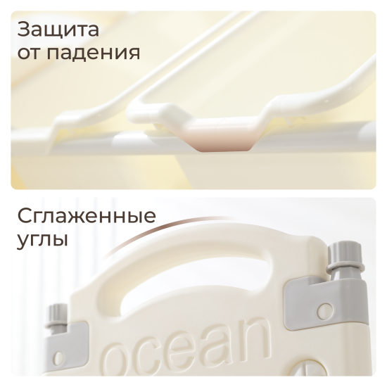 Стеллаж для игрушек UNIX Kids Ocean / Океан (10 ящиков) серый