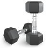 Гантель гексагональная UNIX Fit обрезиненная 5 кг / шт.