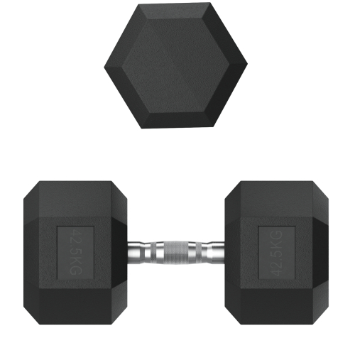 Гантель гексагональная UNIX Fit обрезиненная 42,5 кг / шт.
