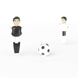 Игровой стол UNIX Line Футбол - Кикер (140х74 cм) Black