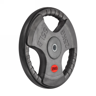 Диск 31 мм. обрезиненный с 3-мя хватами 25 кг, VictoryFit VF-S252500