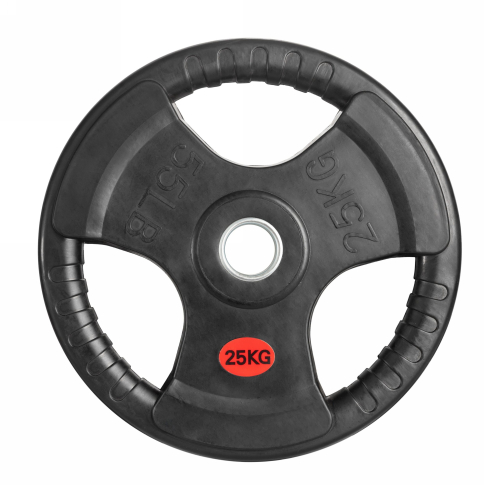 Диск 51 мм. обрезиненный с 3-мя хватами 25 кг, VictoryFit VF-S512500