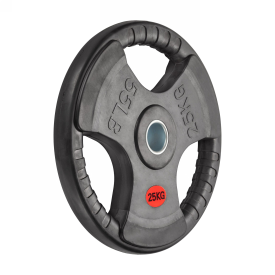 Диск 51 мм. обрезиненный с 3-мя хватами 25 кг, VictoryFit VF-S512500