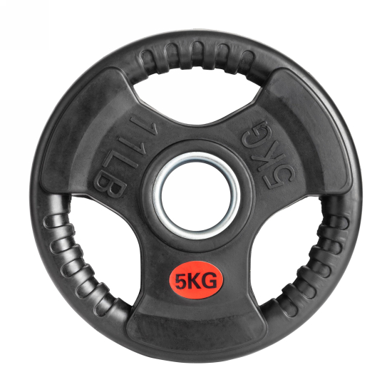 Диск 51 мм.  обрезиненный с 3-мя хватами  5 кг (2 штуки)   VictoryFit VF-S510500-2
