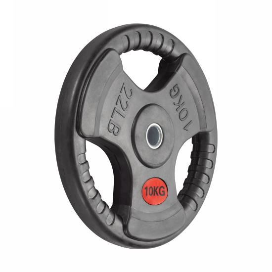 Диск 31 мм. обрезиненный с 3-мя хватами 10 кг, VictoryFit VF-S251000