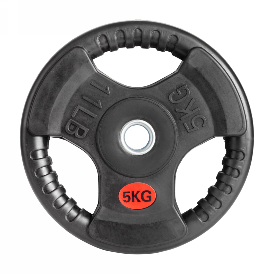 Диск 31 мм. обрезиненный с 3-мя хватами  5 кг (2 штуки)   VictoryFit VF-S250500-2