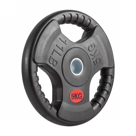 Диск 31 мм. обрезиненный с 3-мя хватами  5 кг (2 штуки)   VictoryFit VF-S250500-2