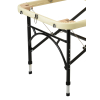 Массажный стол складной Atlas Sport Strong 70 см 3-с алюминиевый усиленная столешница бежевый