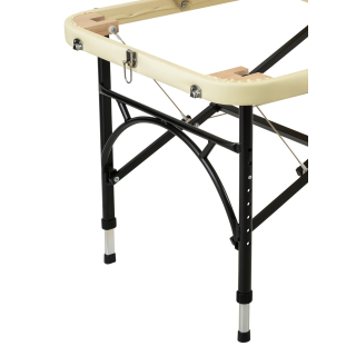 Массажный стол складной Atlas Sport Strong 70 см 3-с алюминиевый усиленная столешница бежевый