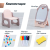 Развивающий детский мольберт UNIX Kids розовый