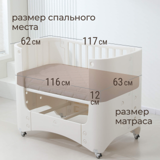 Детская кроватка UNIX Kids Premium / Премиум белый