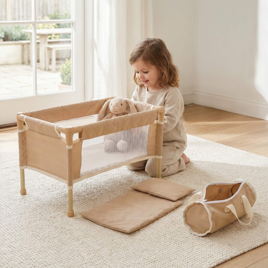 Кроватка UNIX Kids Doll для кукол бежевый