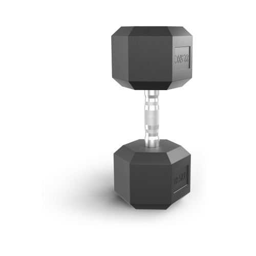 Гантель гексагональная UNIX Fit обрезиненная 25 кг / шт.