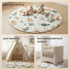 Коврик стеганный UNIX Kids Dino / Дино круглый 150 см