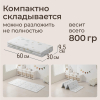 Игровой коврик складной UNIX Kids Circles / Круги 120x150 см серый