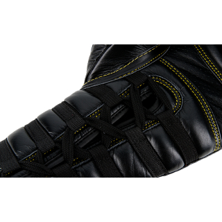 UFC Премиальные тренировочные перчатки на шнуровке черные - 12 Oz