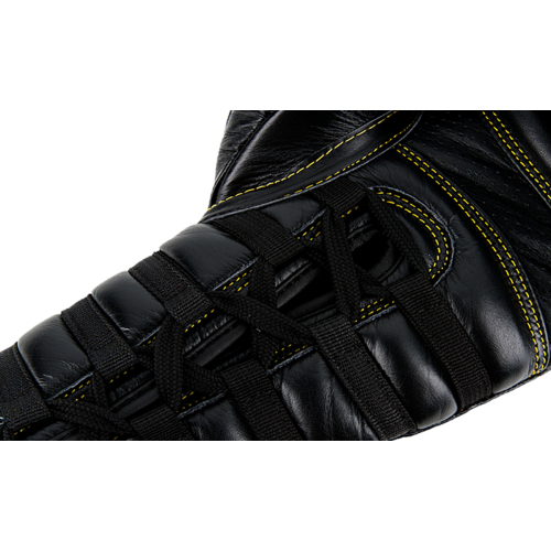 UFC Премиальные тренировочные перчатки на шнуровке черные - 14 Oz