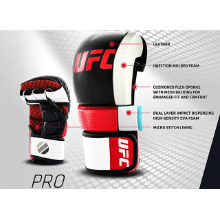 UFC PRO Перчатки для спарринга черные S/M