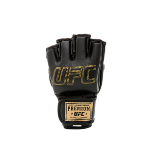 UFC Премиальные MMA тренировочные перчатки 6 унций чёрные L/XL