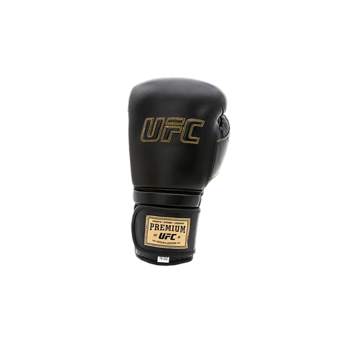 UFC Премиальные тренировочные перчатки на липучке чёрные - 16 Oz