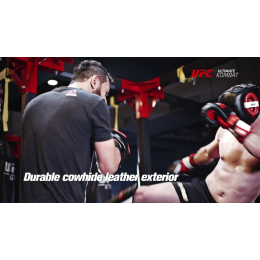 UFC Защита голени с защитой подъема стопы черная - L/XL
