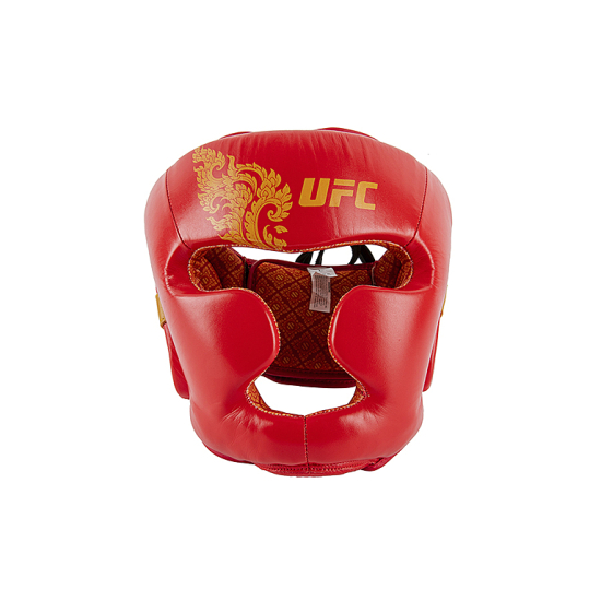 UFC Premium True Thai Шлем для бокса, цвет красный, размер M