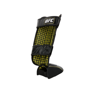 UFC Защита голени на липучках, черная - L/XL
