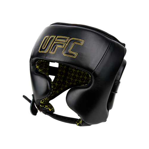 UFC Шлем с защитой щек на шнуровке черный - L\XL