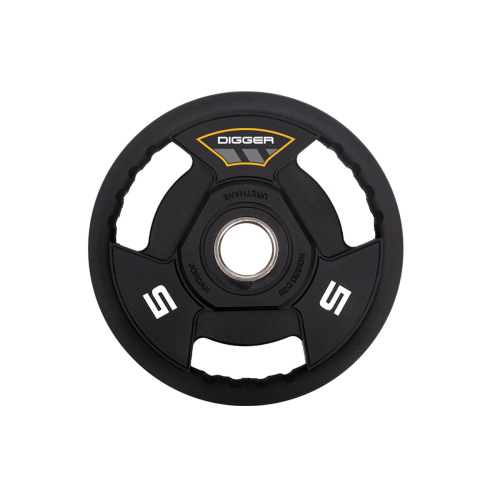 Диск олимпийский полиуретановый 3-х хватовый 5кг Hasttings Digger HD51C3A-5