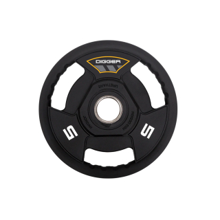 Диск олимпийский полиуретановый 3-х хватовый 5кг Hasttings Digger HD51C3A-5