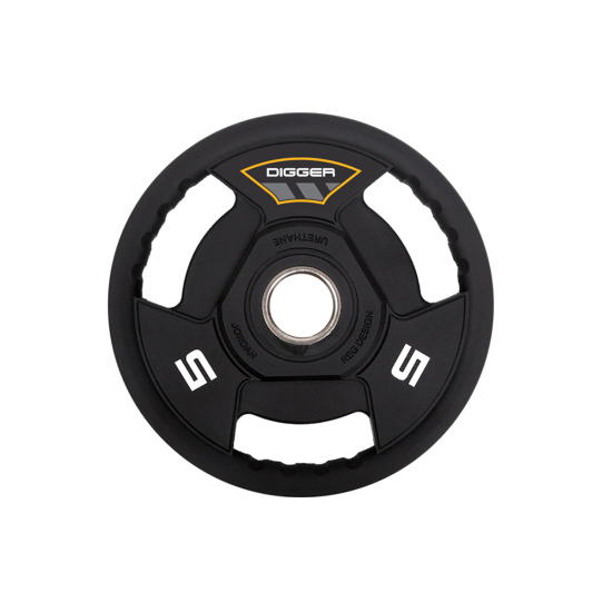 Диск олимпийский полиуретановый 3-х хватовый 5кг Hasttings Digger HD51C3A-5