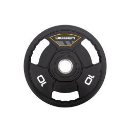 Диск олимпийский полиуретановый 3-х хватовый 10кг Hasttings Digger HD51C3A-10