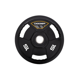 Диск олимпийский полиуретановый 3-х хватовый 15кг Hasttings Digger HD51C3A-15