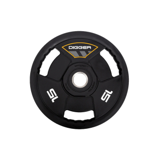 Диск олимпийский полиуретановый 3-х хватовый 15кг Hasttings Digger HD51C3A-15