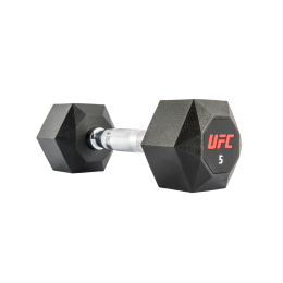 Комплект обрезиненных октагональных гантелей 10 пар от 2,5 до 25кг UFC Octagon Dumbbell