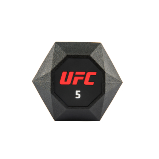 Комплект обрезиненных октагональных гантелей 10 пар от 2,5 до 25кг UFC Octagon Dumbbell