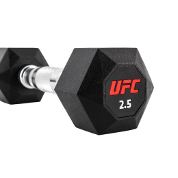 Комплект обрезиненных октагональных гантелей 5 пар от 10 до 20кг UFC Octagon Dumbbell