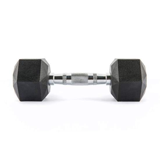 Комплект обрезиненных октагональных гантелей 5 пар от 10 до 20кг UFC Octagon Dumbbell