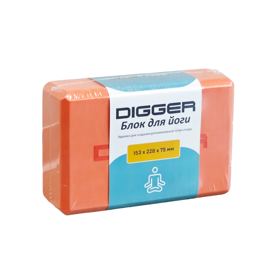 Блок для йоги оранжевый Hasttings Digger HD22E1-Orange